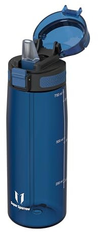 Super Sparrow Botella Deportiva - TouchSip Botella Agua - 750ml - Tritan Botellas con Pajita, Sin BPA