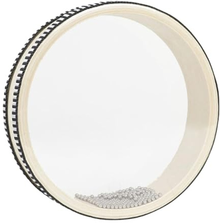 Tambor sonoro marino, percusión de tambor sonoro de doble cara - Percusión de tambor sonoro, instrumento de sonido marino con carcasa de madera dura para aliviar el estrés