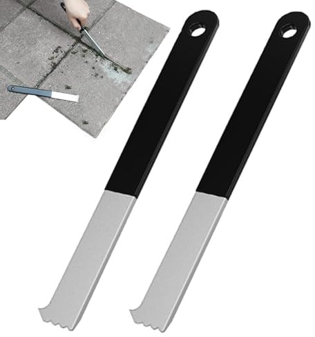 Rakapparatlyftare, 2 x rakapparat, lyftverktyg med fogskrapa – trädgårdsrakapparat, borttagningsverktyg, trottoarskrapa, nedsänkt tegelverktyg för hemmaträdgård