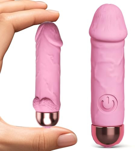 Vibrator Vibration für Frauen Sex Spielzeug für Die Frau Paare Mini Vibratorensets für Frauen Klitoris Leise - 10 Vibrationsmodi Starke Massagestab Vibratoren (Pink)