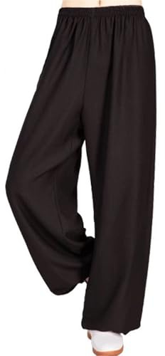 XUHCLY Tai Chi Pants,Wing Chun Tai Chi Loose Pant for Men Women,Kung Fu Trousers,Martial Arts Pants with Pockets(Size:XXL,Color:A)
