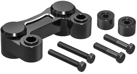 Riser Manubrio Moto Per Street Bob FXBBS 114 2021-2024 FXBB 107 2018-2020 Manubrio Riser Pullback Staffa Di Trasferimento Riser Anti-Vibrazione(Black White)