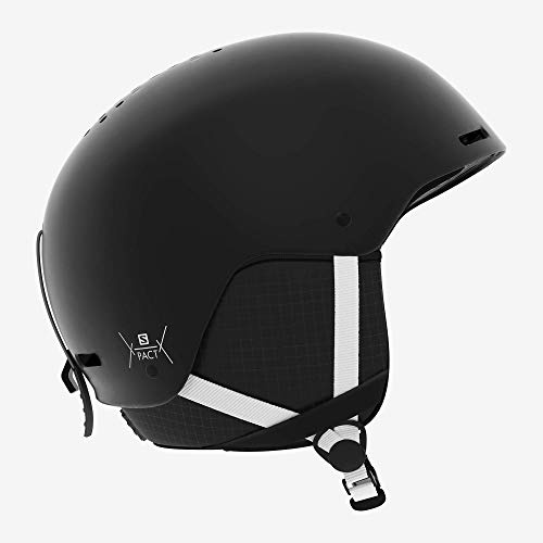 Salomon Pact Casco de esquí y Snowboard para niños, Carcasa ABS, Interior de Espuma EPS 4D, Negro (Black), M (56-59 cm)