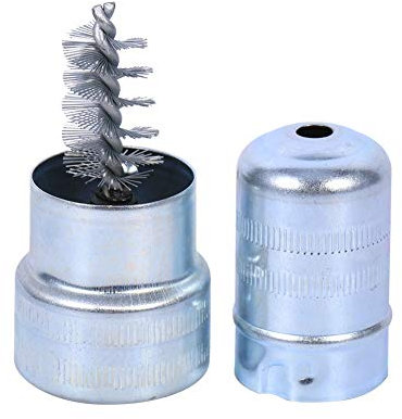 DEWIN Spazzola per Poli Batteria - Spazzola Poli Batteria Strumento per pulizia a mano con spazzola per sporco e corrosione