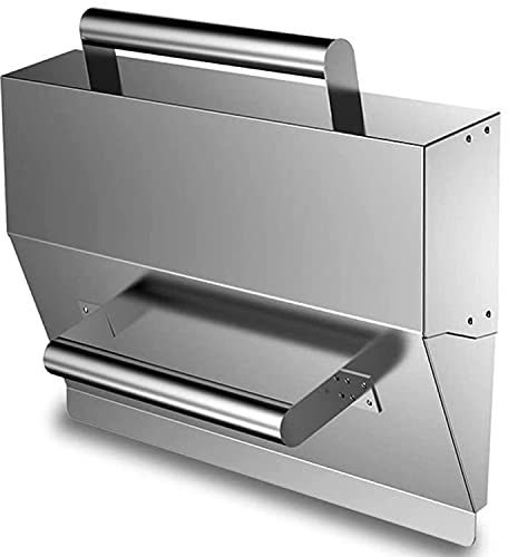 CHENGNAN Edelstahl Verputzkelle Maurerkelle mit Doppelgriff Verputzen Abschäumkelle Stukkateurkelle Putzkelle Stukkateurspachtel ​für Mauererarbeiten Pulverwandputz Einfach