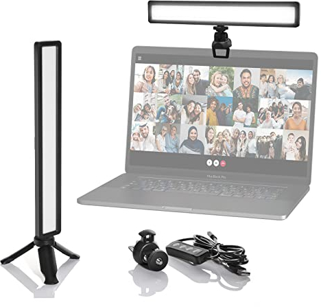 Lámpara de Monitor, Moman RL11 Lampara de Escritorio LED para Pantalla USB luz para Ordenador portátil Notebook Laptop, Brillo y Temperatura de Color Ajustable, Lámpara-Monitor-USB-Luz-Ordenador