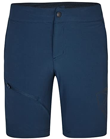 Ziener Kinder Natsu Fahrrad-Shorts mit Innenhose - Mountainbike/Outdoor/Freizeit - atmungsaktiv,schnelltrocknend,gepolstert, hale Navy, 140