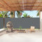 GuyAna Seitenmarkise Ausziehbar Anthrazit 200x1000 cm Sichtschutz Garten Senkrechtmarkise Aussenrolladen Senkrechtmarkise Balkon