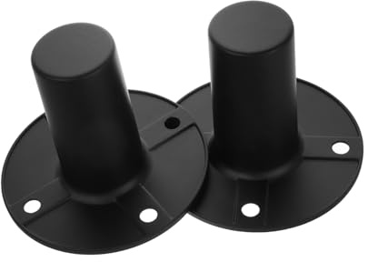 Gadpiparty 2piezas Soporte De Altavoces Metálico Estable Para Escenario Base De Aluminio Para Montaje Accesorio Pedestal Para Altavoz De Fácil Instalación y Soporte Seguro