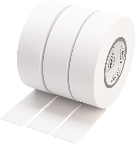 JFA Supplies Strong PVC Insulation Electrical Tape - White Colours Pack of 3-19mm x 20m