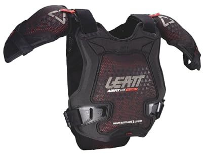 LEATT Pettorina 3DF Airfit Evo Pro Junior #S/M 134-146cm Nero
