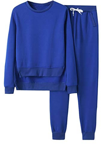 Yekdmxop Tuta Donna Sportiva 2 Pezzi Leggero Da Ginnastica Autunno Inverno Curvy Jogging Tracksuit Fitness Felpa Donna Senza Cappuccio e Pantalone Palestra Donna Tuta da Causal per Casa