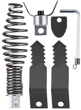 yakermur Punta a coclea per trapano | Kit di testa di taglio per pulizia di tubazioni - Strumento a per lavello cucina bagno idraulico commerciale