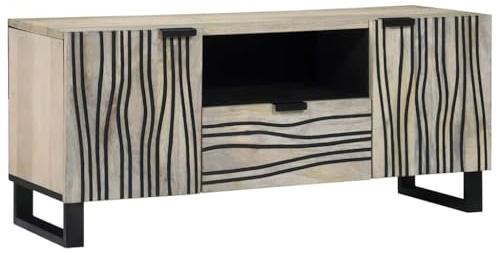 vidaXL Mueble de Medios – Almacenamiento Rústico para tu Sala, Consola, Unidad de Entretenimiento y Soporte para TV – Ideal para tu Hogar