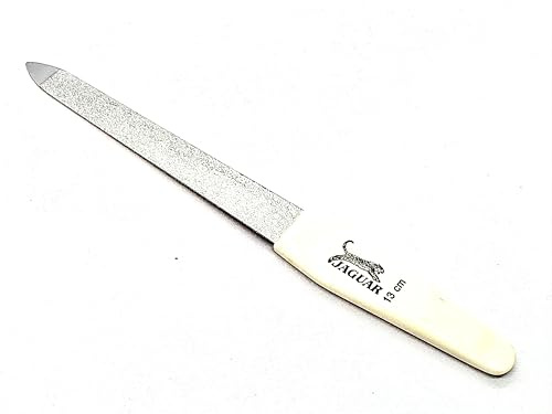 Lima de Uñas Profesional, Doble Cara, Acero calidad Jaguar 13 cms
