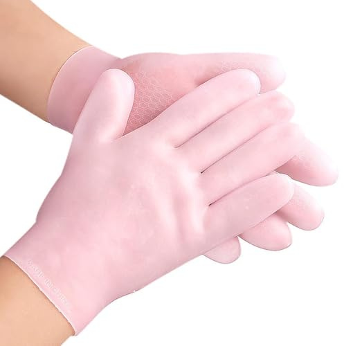 Mixnexorad Guantes Hidratantes Durante la Noche - Guantes de loción lavables, antideslizantes y reutilizables durante la noche para mujeres | de loción de Spa de manos para la