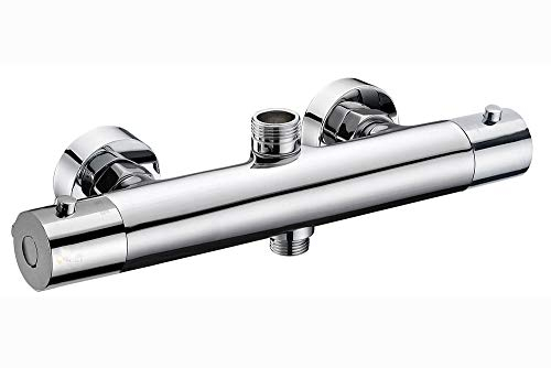 Kibath 150994 Thermostat-Armatur, rund, für Duschsäule