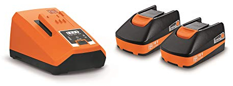 Fein Akku Starter Set (2 Werkzeugakkus, Multifunktions Ersatzakku, Lithium-Ionen Akkus, Ladegerät, 18V, 3Ah) 92604315010
