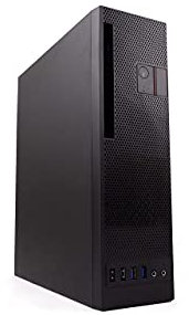 CoolBox T-360 - Caja Micro ATX y Mini ITX para PC, Formato Slim, USB3.0, Fuente de alimentación 300SBZ TFX 80 Plus Bronze. Colocación Horizontal o Vertical, Negro