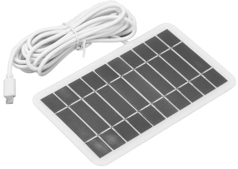 Solpanel laddare 2 W 5 V externt solcellsbankbatteri för smarta telefoner, surfplattor och vandring, camping