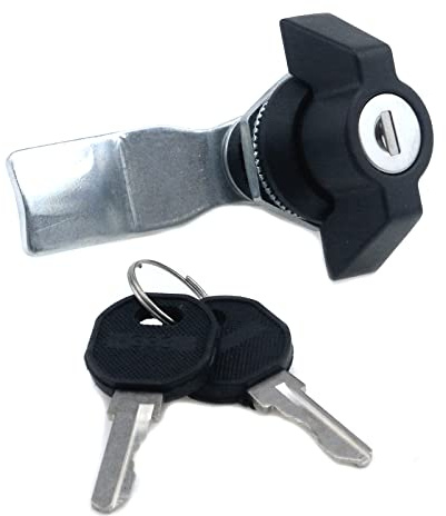 Mewutal Thumb Operated 7/8 Cylinder Offset Cam Lock with 2pcs Keys