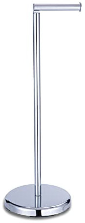 Toilet roll holder free standing Chromed with Heavy Floor,Toilet Paper Storage,Saving Space Bathroom Accessories,Stainless Steel Chromed