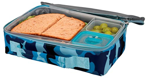 Nuby 80927CS24 Insulated Bento Box Lunchbox, Sharks