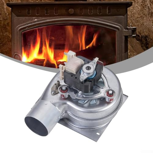 Ventilador Eléctrico Soplador, Ventilador de Chimenea de Aluminio de 35W, Ventilador Fuelle para Estufa de Leña Soplador de Estufa de Leña para Estufa de Quema de Madera