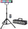 Ehaho 6 in 1 DJ Lights with Stand L2500 | Party Disco Lights for Parties with Sound Activated | RGB & UV Strob Stage Light with DMX Controlle for Party Bar Rave Club Show