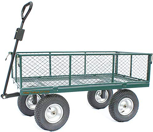 Ollies Trolleys OT1014W2 Garden Cart Extra Large Outdoor Trolley, Large Wheels, Heavy Duty, V. Tough. 450kg Tested Load. Super-Simple only 6 bolts. Over 5,900 sold- read the reviews!