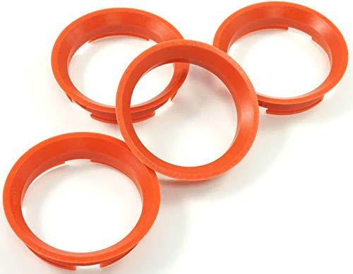 4 anelli di centraggio da 63,4 a 57,1 compatibili con Audi VW Seat Skoda 63 4-57 1 rosso Keskin Brock Sparco