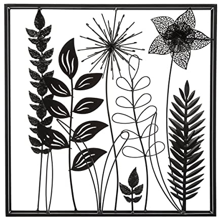 ATMOSPHERA CREATEUR D'INTERIEUR - Foglie in Metallo appese alla Parete 40x40cm
