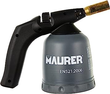 CRISCUOLO BRICO STORE Saldatore A Gas Portatile Acciaio Cannello A Gas Portatile Saldatura con Fiamma A Punta Professionale 20x10x10 Cm Saldatore Gas Accensione Tradizionale 500 G