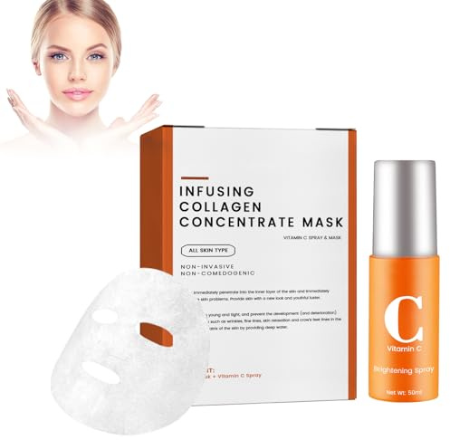 Collagen Film and Mist, Soluble Collagen Film med hyaluronsyra och C-vitamin, Soluble Collagen Film Moisturising and Firming Eye Mask, Vårdande, återfuktande och uppstramande mask