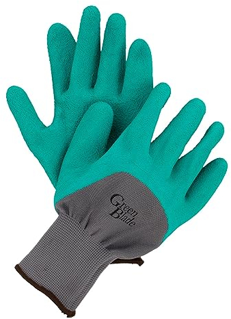 Green Blade - Crinkle Latex Gardening Gloves - Large - Green