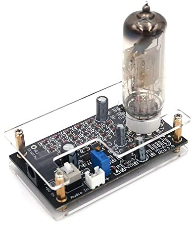 Fasizi Magic Eye 6E2 EM87 Préampli à Lampes Indicateur de Niveau Audio VU-mètre, Spectre Musical