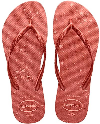 Havaianas - Slim Gloss, Stylish, Durable and Versatile Flip-Flops, with a Sprinkle of Glitter, Non-Slip Sole, Women