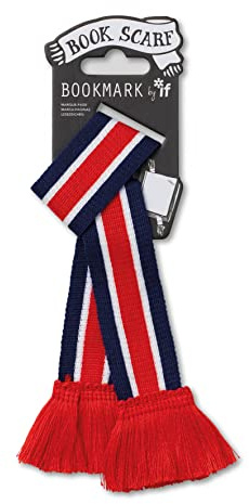 Marque-page en forme de livre – Rouge, blanc et bleu