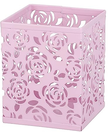 RICOO Stiftebox Stifthalter B003-P Stifteköcher Metall Stifte Aufbewahrung Halter 1 Stück Pen Holder Stifteaufbewahrung Schreibtisch Organizer Büro Desk Schreibtischorganizer Stiftebecher Pink