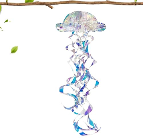 Set di lanterne di – Set di a lanterna a sospensione leggera da 35 g | Lampada medusa con nappine in facile da usare | Ghirlanda di stoffa di lanterne di carta