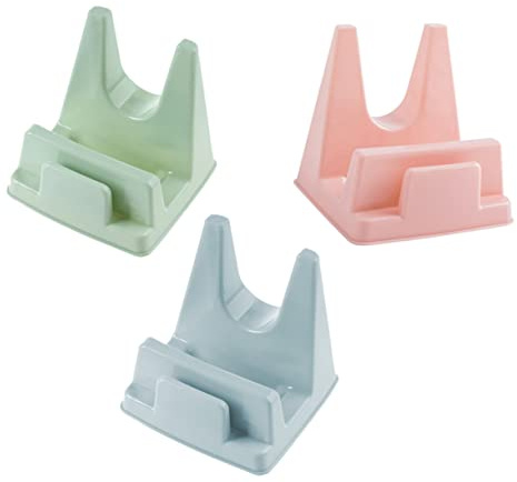 Cabilock 2pezzi Porta Coperchi e Padelle Plastica Alimentare Supporto Multifunzione Con Base Contenitore Organizer Da Cucina Compatto Blu Nordico Adatto Per Ripiano Pentole e Taglieri