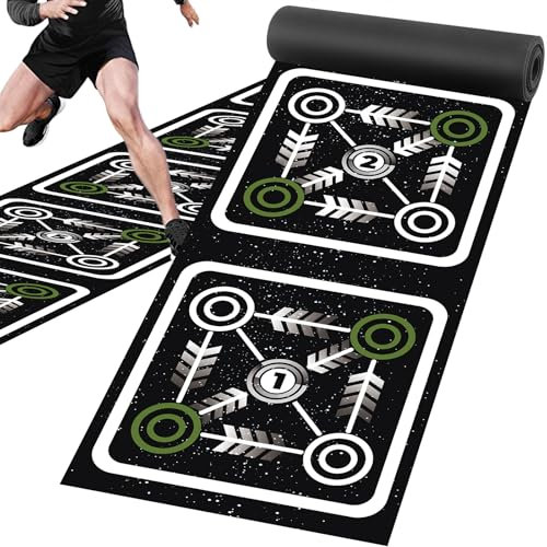 NELOMO Agility Ladder Mat 11.9 ft X 1.3 ft Agility Ladder Pad Agility Training Equipment Agility Workout Ladder Mat for Soccer Football Tennis Boxing Training
