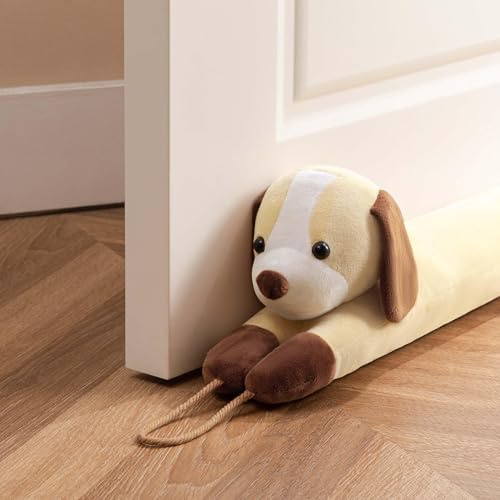 HBselect Paraspifferi Sottoporta 101cm Animale Para spifferi Porta Blindata Paraspiffer Porta Adatto per Uso Interno ed Esterno Cane Giallo