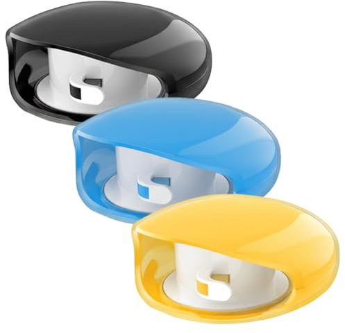 Enrouleur de câble automatique 3 pièces, petit enrouleur portable pour rallonges téléphoniques, de câble rétractable pour la maison, le bureau et la salle classe, 3 couleurs disponib