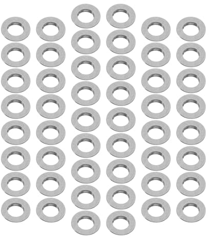 PACKOVE Guarnizioni Convesse in Acciaio Inox per Parti Montatura Occhiali, Accessori per Occhiali Kit 50 Pezzi, Guarnizioni Robuste per Fissaggio Viti, Accessori Ottici di Precisione
