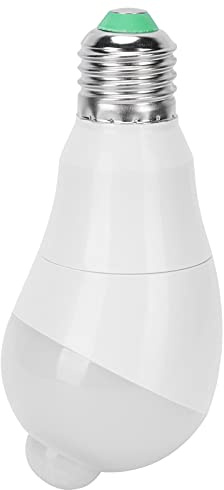 Solinder E27 Sensorlampa Energisparande 7W LED-induktionslampa för Korridor och Balkong Rent Vitt Ljus Plast 125x60mm
