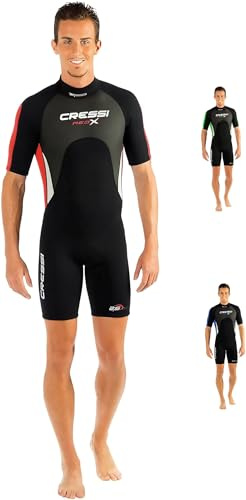 Cressi Med X Man Shorty Wetsuit Black/Red 3mm S/2