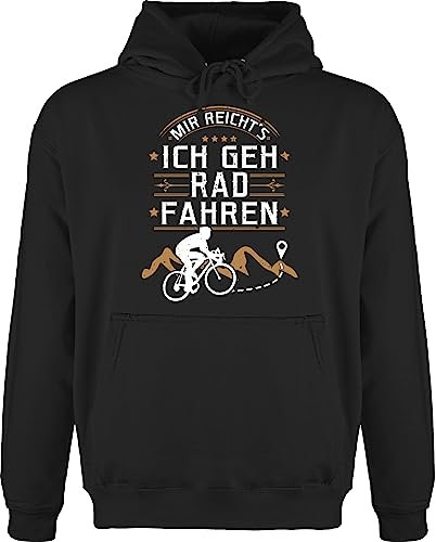 Hoodie Herren Pullover Männer - Radsport - Mir reichts ich geh Rad fahren I Geschenk Radfahren Geschenke - XS - Schwarz - fahrrad biker pullis radfahrer rädern kapuzenpullover fahrradfahrer
