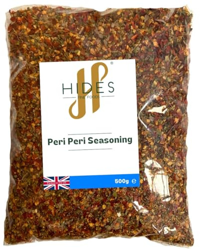 Hides Fine Foods - Peri Peri Seasoning 500g - GMO Free - Suitable for Vegetarians - BBQ Seasoning - Chicken Seasoning - Meat Rub - Perfect for Summer Cooking