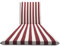 Il Tuo Artigiano Design Coussin rembourré pour chaise longue, 190 x 60 cm, entièrement amovible, en coton (blanc et bordeaux)